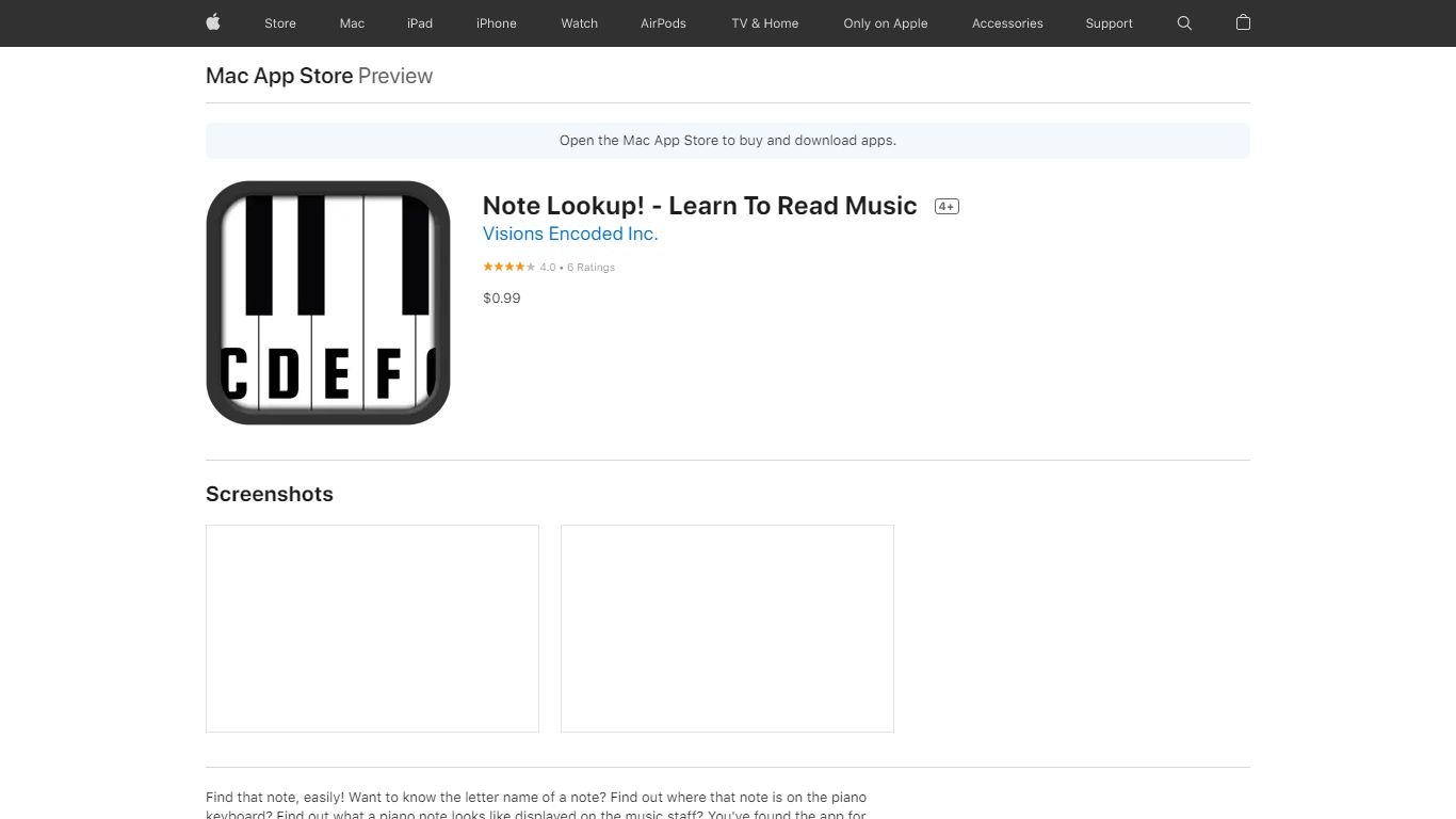 ‎Note Lookup! - Learn To Read Music on the Mac App Store